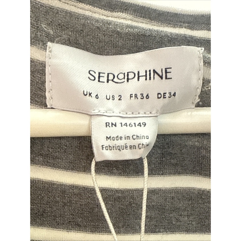 Seraphine Dress Womens M Maternity Midi Short Sleeve Jersey Knit Tunic Stretch 2 - Picture 6 of 13